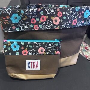 Floral Brown and Tan Xtratuf Tote Bag Set Do Epic Sh$T